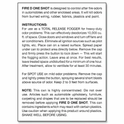 Big D Industries Fire D One Shot Aerosol, 5 oz Aerosol Spray, 12/Carton