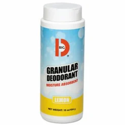 Big D Industries Granular Deodorant, Lemon, 16oz, Shaker Can, 12/Carton