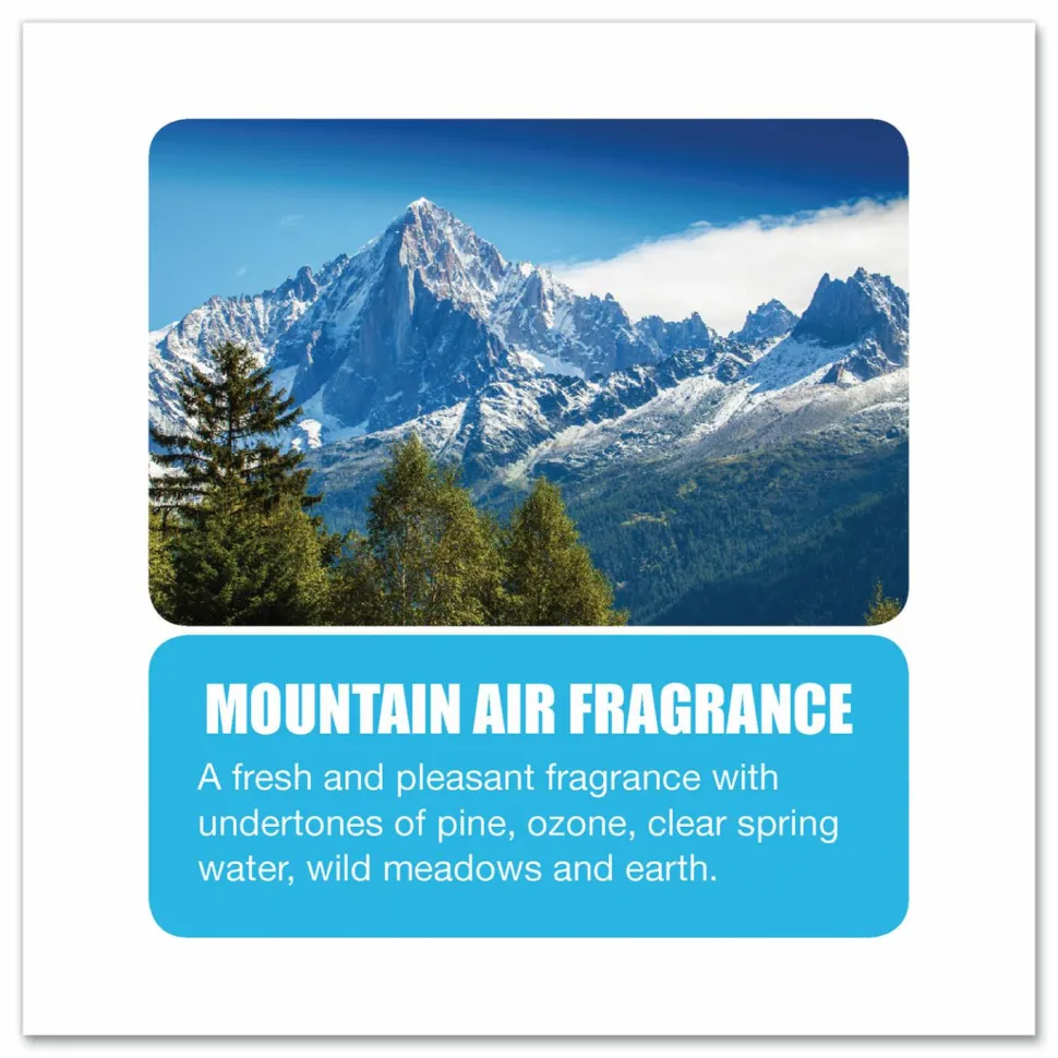Big D Industries Metered Concentrated Room Deodorant, Mountain Air, 7 oz Aerosol Spray, 12/Carton