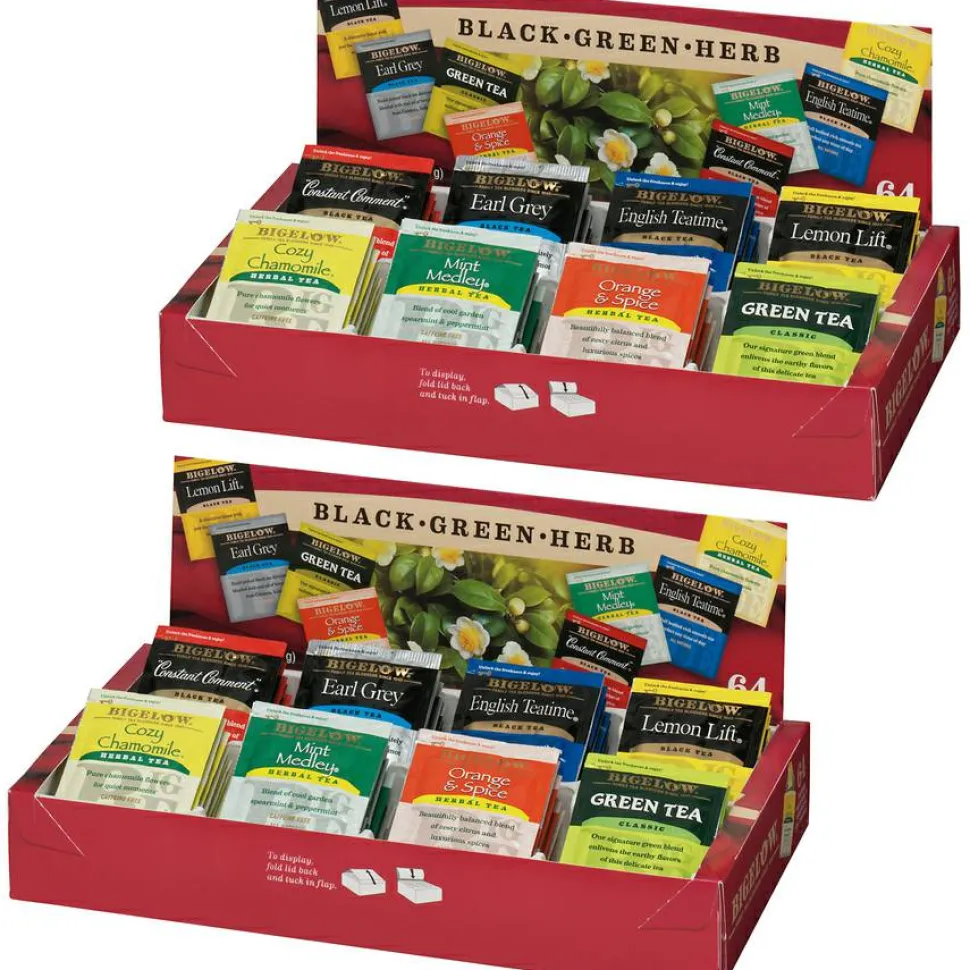 Bigelow Assorted Flavor Herbal Tea, Black Tea, Green Tea Bag
