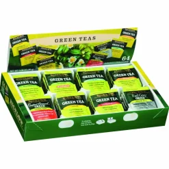 Bigelow Assorted Flavor Tray Pack Green Tea Bag - Green Tea - 64/Box - 6 / Carton