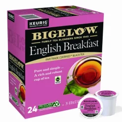 Bigelow English Breakfast Tea K-Cups, 24/Box, 4 Box/Carton