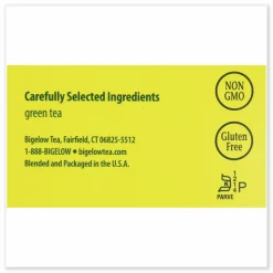 Bigelow Green Tea Bags, Box Of 28 Bags