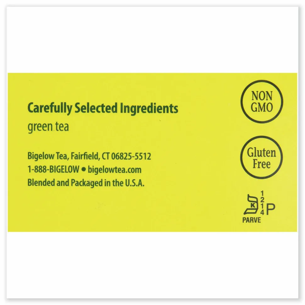 Bigelow Green Tea Bags, Box Of 28 Bags