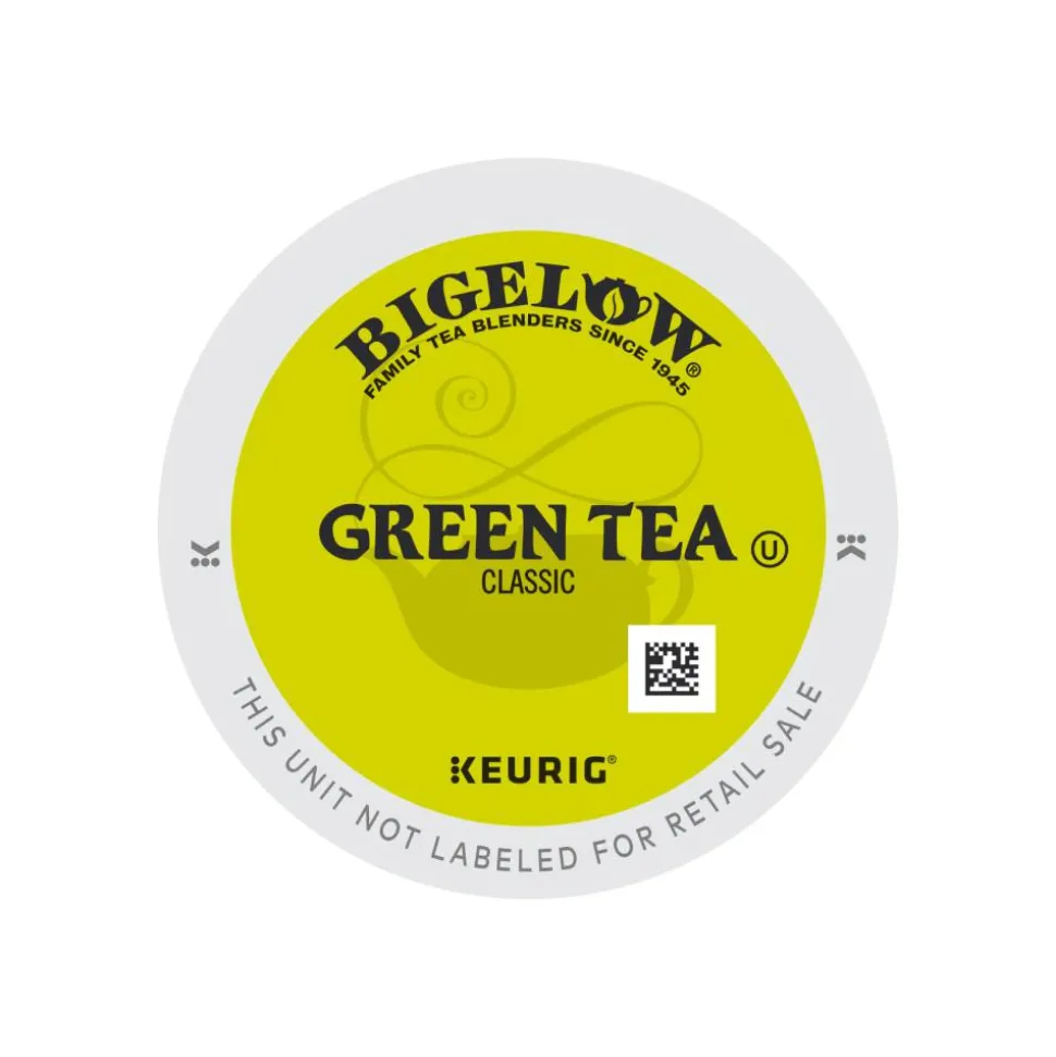 Bigelow Green Tea Single-Serve K-Cup, Carton Of 96