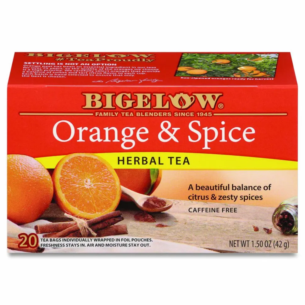 Bigelow Orange and Spice Herbal Tea, 28/Box