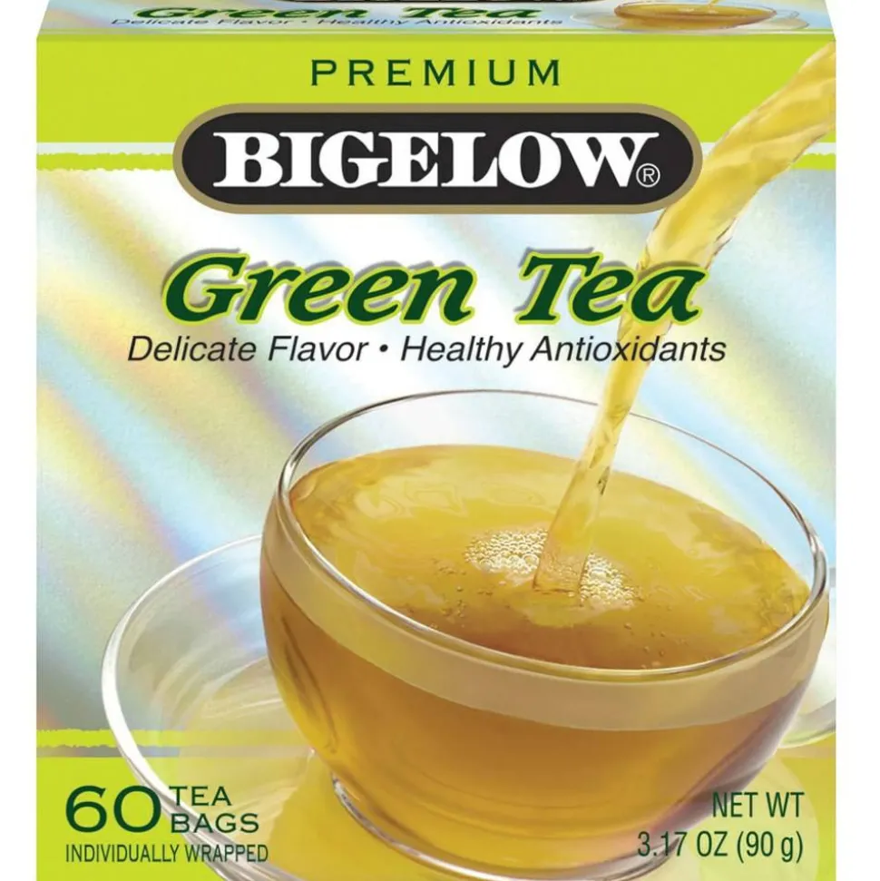 Bigelow Premium Blend Green Tea Bags, Carton Of 60