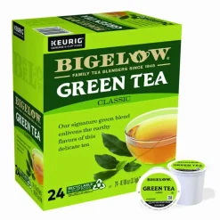 Bigelow Single-Serve K-Cup Pods, Green Tea, Box Of 24