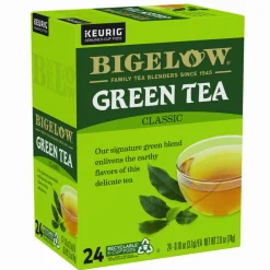 Bigelow Single-Serve K-Cup Pods, Green Tea, Box Of 24