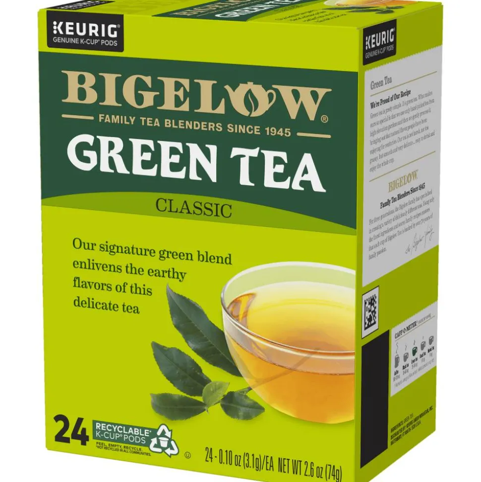 Bigelow Single-Serve K-Cup Pods, Green Tea, Box Of 24