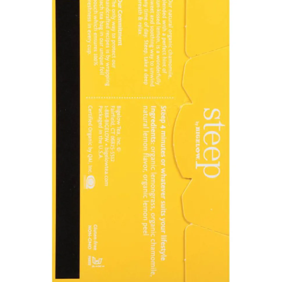 Bigelow steep Tea, Chamomile Citrus Herbal, 1 oz Tea Bag, 20/Box