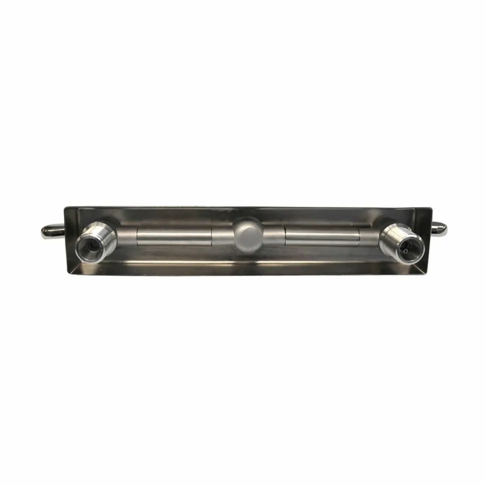 BK Resources Evolution Splash Mount Stainless Steel Faucet, 4.63" Height, 8" Reach, Stainless Steel