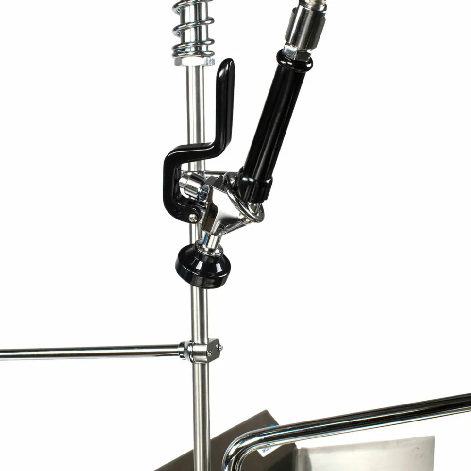 BK Resources WorkForce Prerinse Add-A-Faucet, 4.62" Height/12" Reach, Chrome