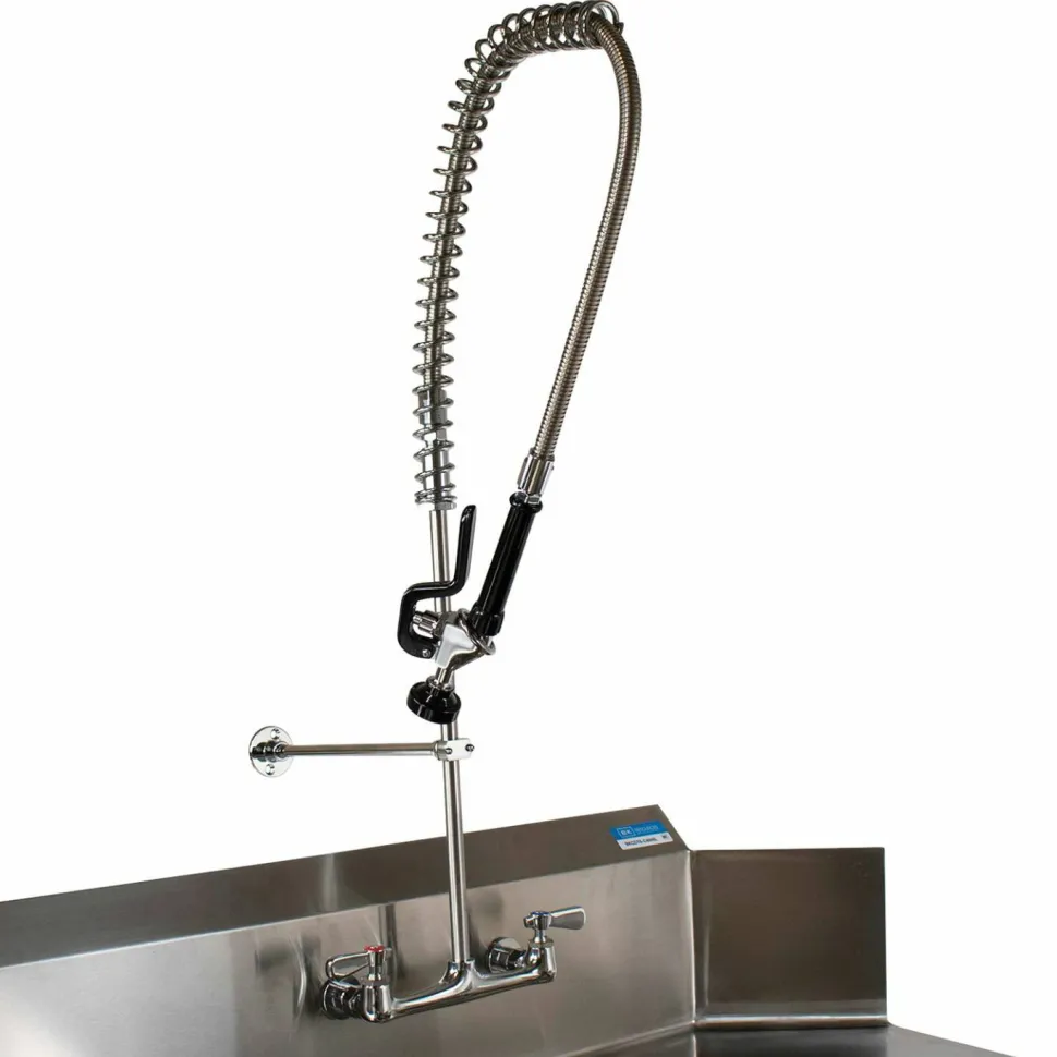 BK Resources WorkForce Prerinse Add-A-Faucet, 8" Height, Chrome