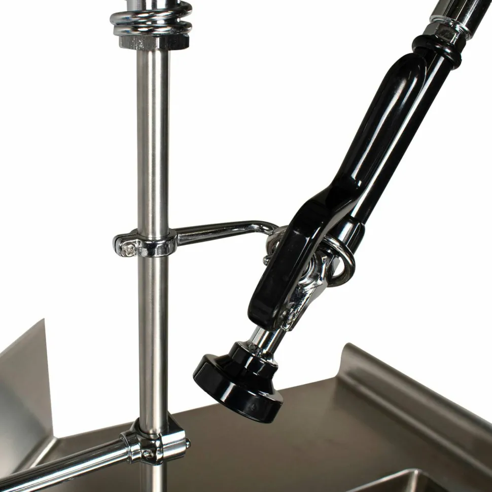 BK Resources WorkForce Prerinse Add-A-Faucet, 8" Height, Chrome