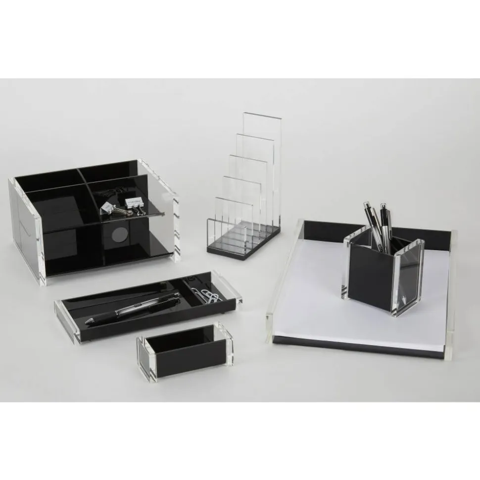 Black Acrylic Business Card Holder