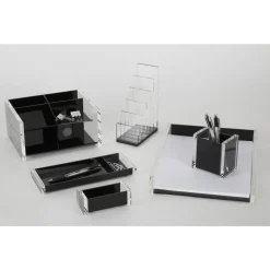 Black Acrylic Paper Tray, Letter Size