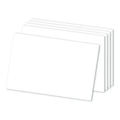 Blank Index Cards, 4" x 6", White, Pack Of 300