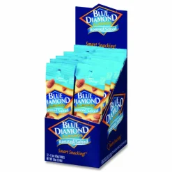 Blue Diamond Roasted Salted Almonds, 1.5 oz Tube, 12 Tubes/Carton