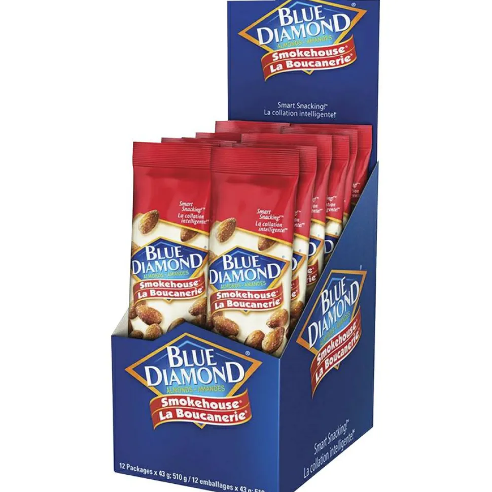 BlueDiamond Smokehouse Almonds - Smokehouse BBQ - 1.50 oz - 12 / Box