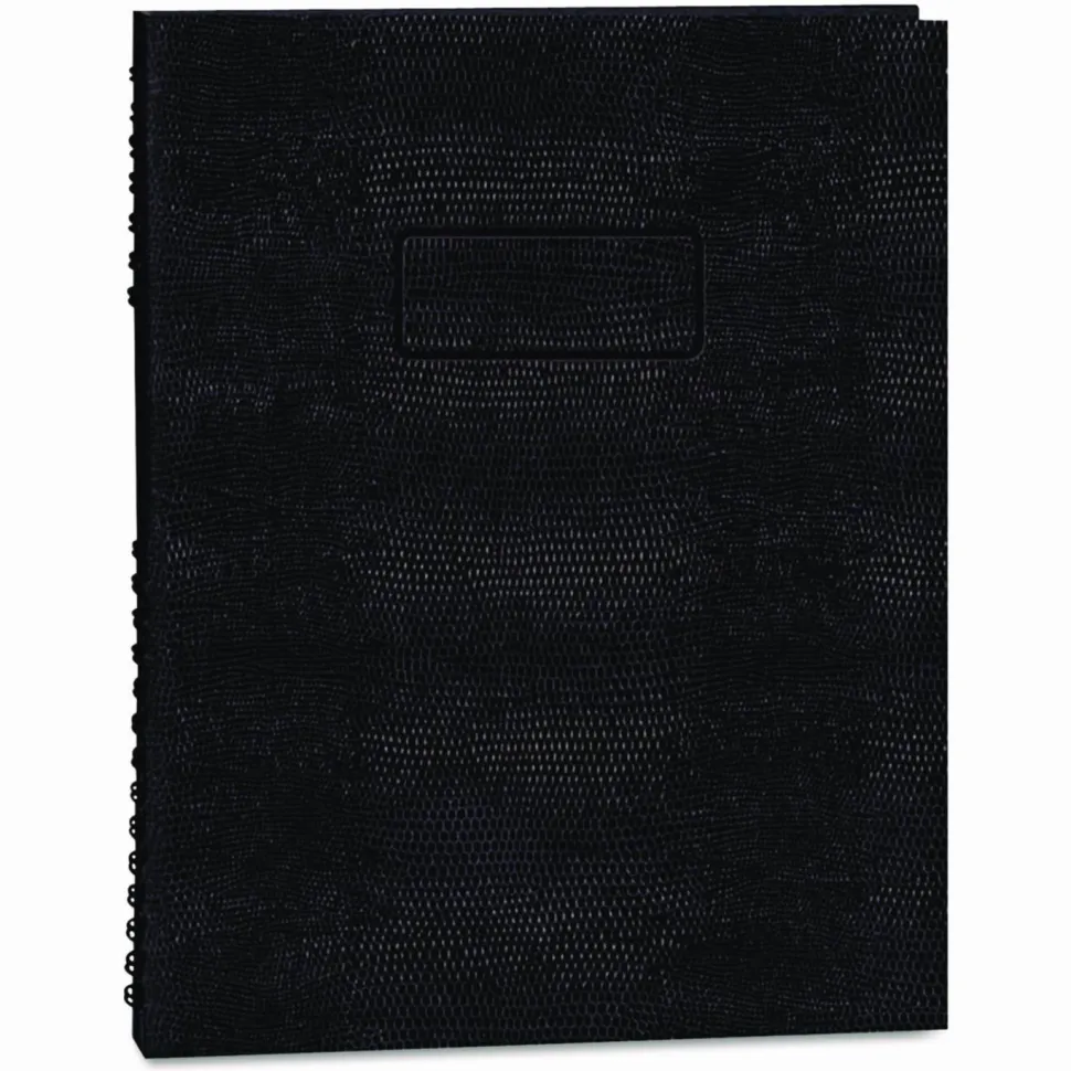Blueline EcoLogix NotePro Executive Notebook, 1-Subject, Medium/College Rule, Black Cover, (100) 11 x 8.5 Sheets