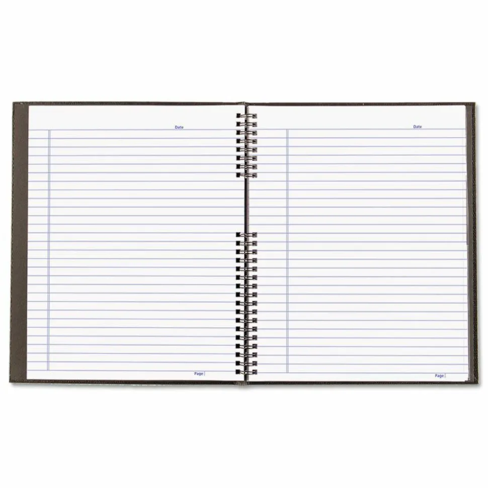 Blueline NotePro Notebook, 1-Subject, Medium/College Rule, Black Cover, (75) 11 x 8.5 Sheets