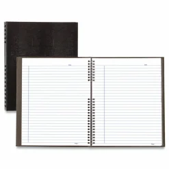 Blueline NotePro Notebook, 1-Subject, Medium/College Rule, Black Cover, (75) 11 x 8.5 Sheets