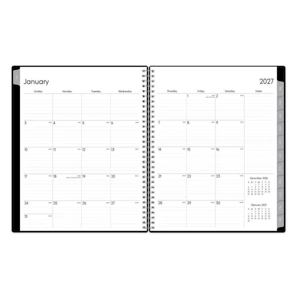 2027 Blue Sky Enterprise Weekly/Monthly Planning Calendar, 8.5x11, , Safety Wirebound Safety, 111289