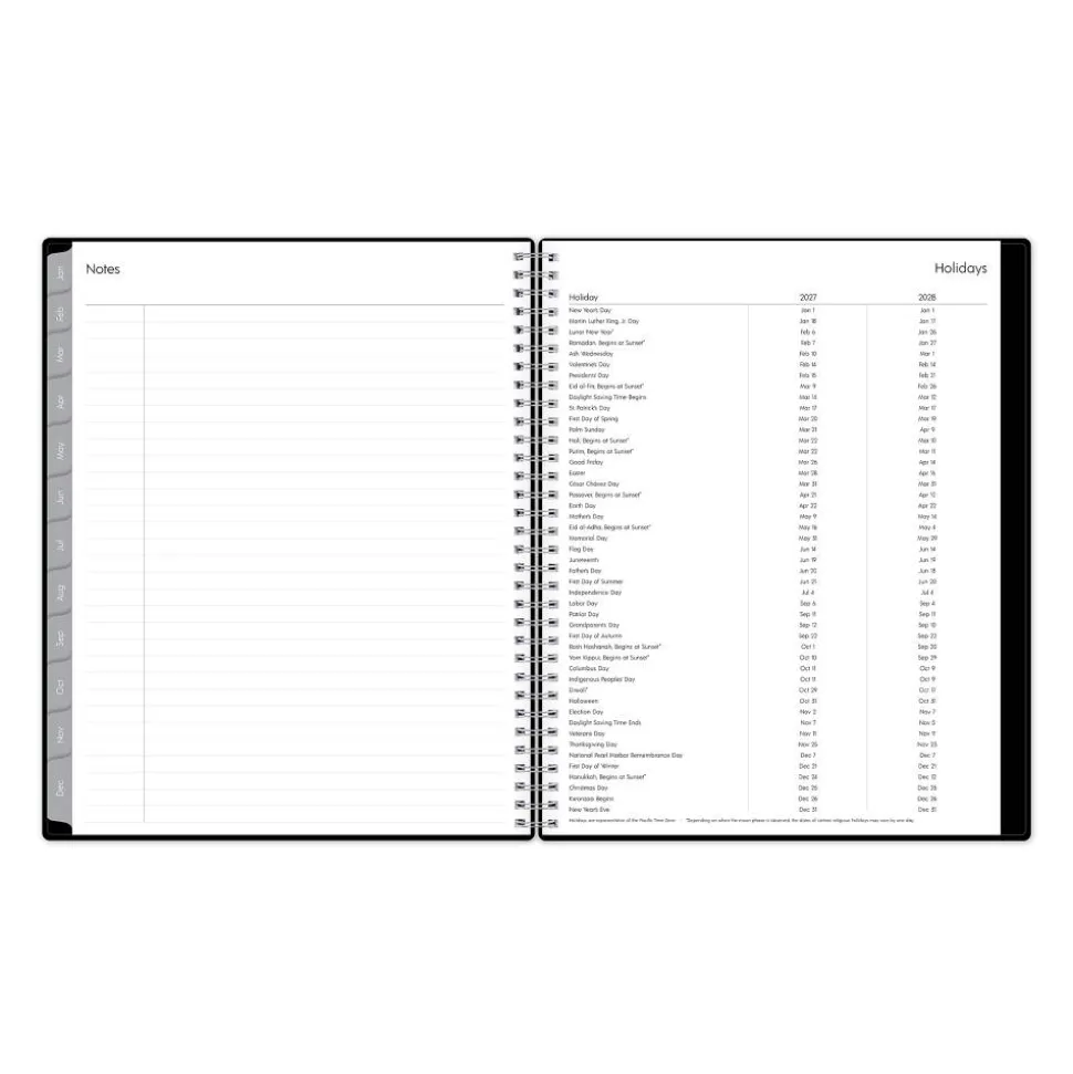 2027 Blue Sky Enterprise Weekly/Monthly Planning Calendar, 8.5x11, , Safety Wirebound Safety, 111289