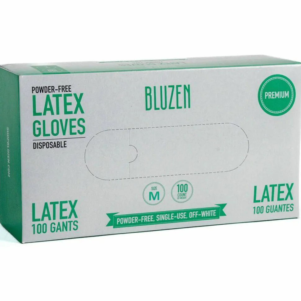 BLUZEN Powder-Free Latex Gloves