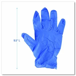 Boardwalk 380 Series Disposable General-Purpose Nitrile Gloves, Powder-Free, Medium, 4 mil Thick, 9.5