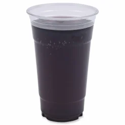 Boardwalk Clear Plastic PET Cups, 24 oz, 50 Cups/Sleeve, 12 Sleeves/Carton