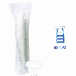 Boardwalk Clear Plastic PET Cups, 9 oz, 50/Pack