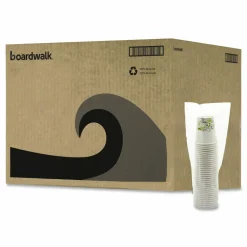 Boardwalk Deerfield Printed Paper Hot Cups, 8 oz, 50/Sleeve, 20 Sleeves/Carton