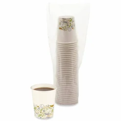 Boardwalk Deerfield Printed Paper Hot Cups, 8 oz, 50/Sleeve, 20 Sleeves/Carton