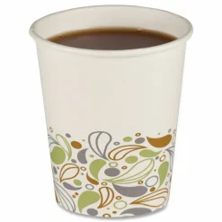 Boardwalk Deerfield Printed Paper Hot Cups, 8 oz, 50/Sleeve, 20 Sleeves/Carton