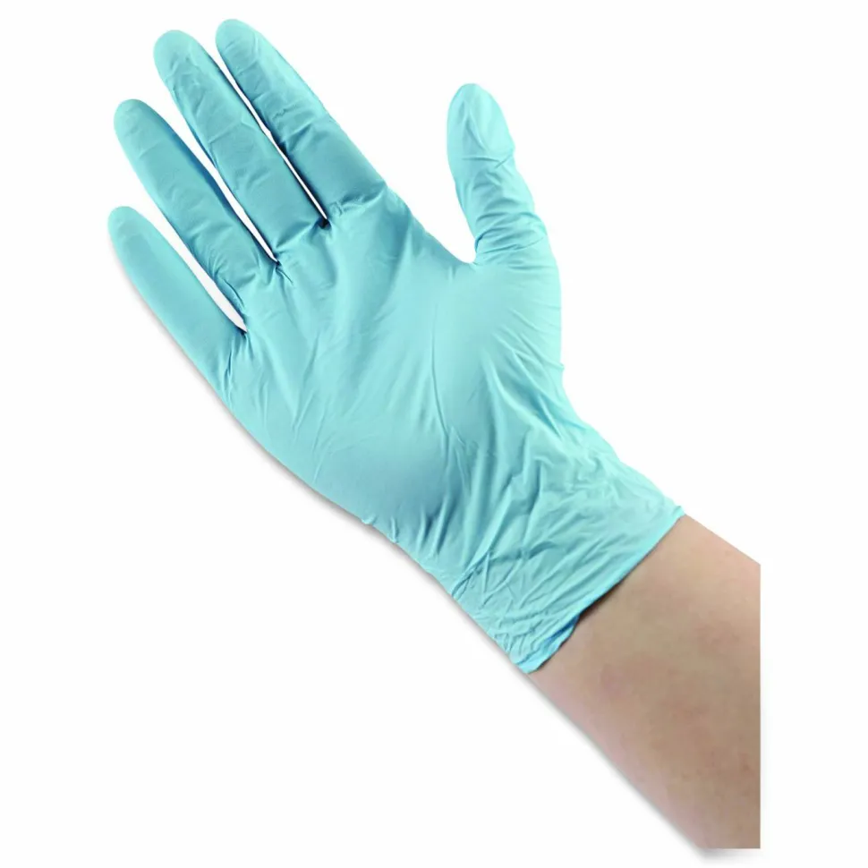 Boardwalk Disposable Examination Nitrile Gloves, Powder-Free, Small, 5 mil Thick, 9.5" Long, Blue, 100/Box, 10 Boxes/Carton