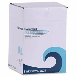 Boardwalk Flexible Wrapped Straws, 7.75