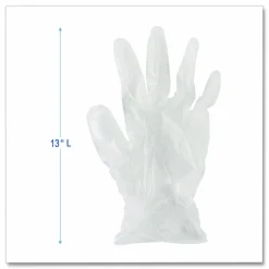 Boardwalk General Purpose Vinyl Gloves, Powder-Free, Medium, 2.6 mil Thick, 9.5