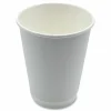 Boardwalk Paper Hot Cups, Double-Walled, 12 oz, White, 500/Carton