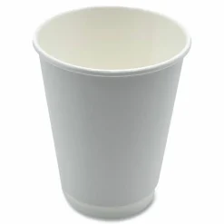 Boardwalk Paper Hot Cups, Double-Walled, 12 oz, White, 500/Carton