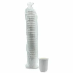 Boardwalk Paper Hot Cups, Double-Walled, 8 oz, White, 500/Carton
