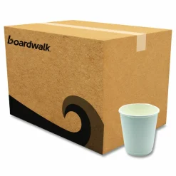 Boardwalk Paper Hot Cups, Double-Walled, 8 oz, White, 500/Carton