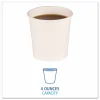 Boardwalk Paper Hot Cups, 4 oz, White, 50/Sleeve, 20 Sleeves/Carton
