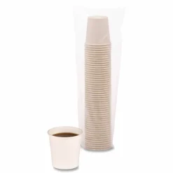 Boardwalk Paper Hot Cups, 4 oz, White, 50/Sleeve, 20 Sleeves/Carton