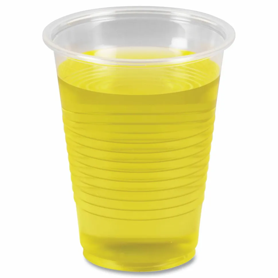 Boardwalk Translucent Plastic Cold Cups, 7 oz, 100/Pack