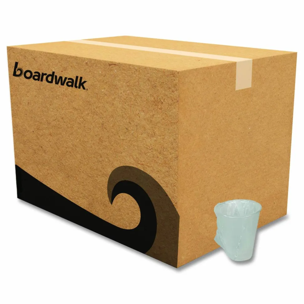 Boardwalk Translucent Plastic Cold Cups, Individually Wrapped, 9 oz, 1,000/Carton