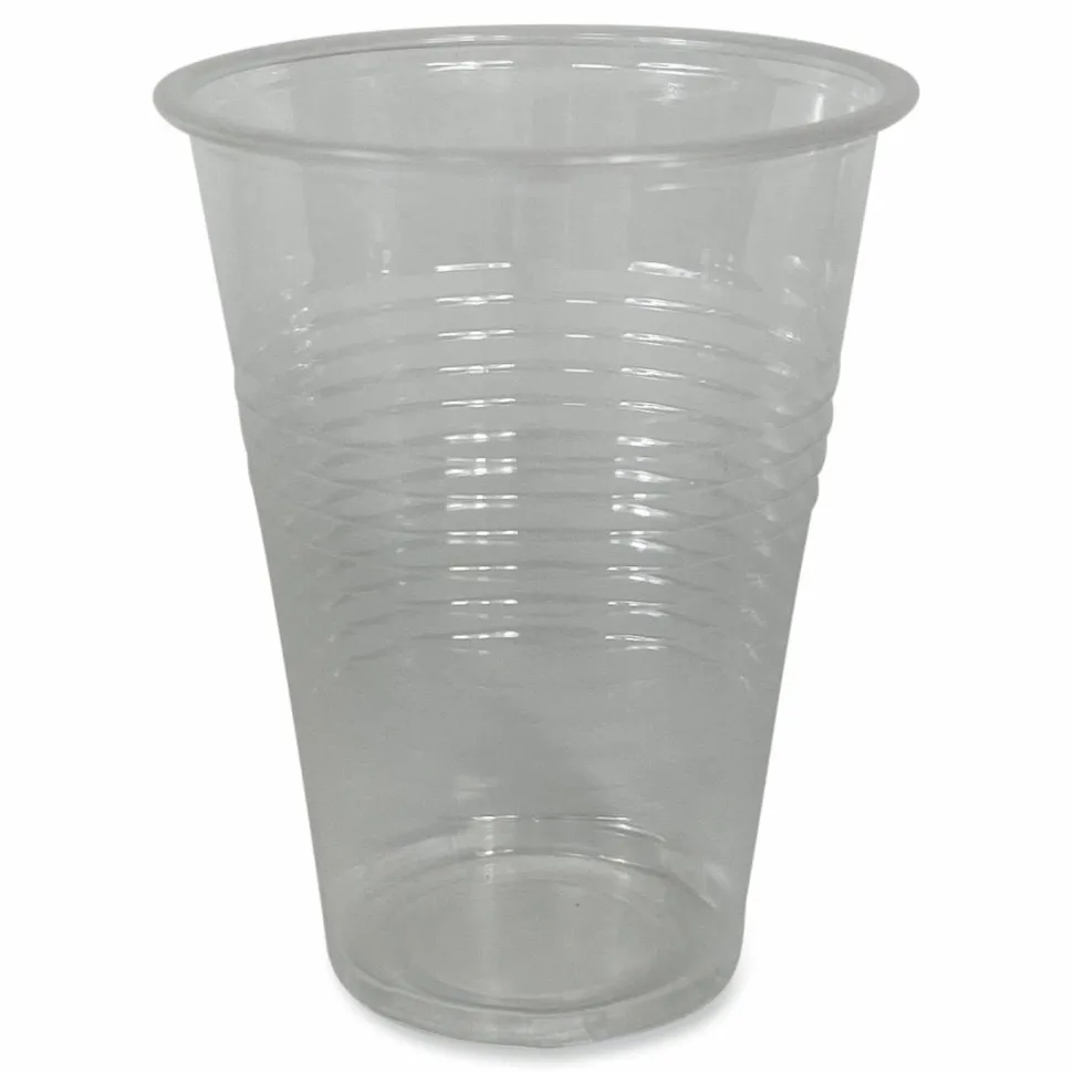 Boardwalk Translucent Plastic Cold Cups, Individually Wrapped, 9 oz, 1,000/Carton