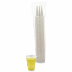 Boardwalk Translucent Plastic Cold Cups, 7 oz, 100/Sleeve, 25 Sleeves/Carton