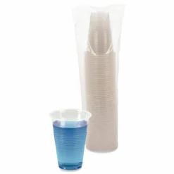 Boardwalk Translucent Plastic Cold Cups, 16 oz, 50/Sleeve, 20 Sleeves/Carton